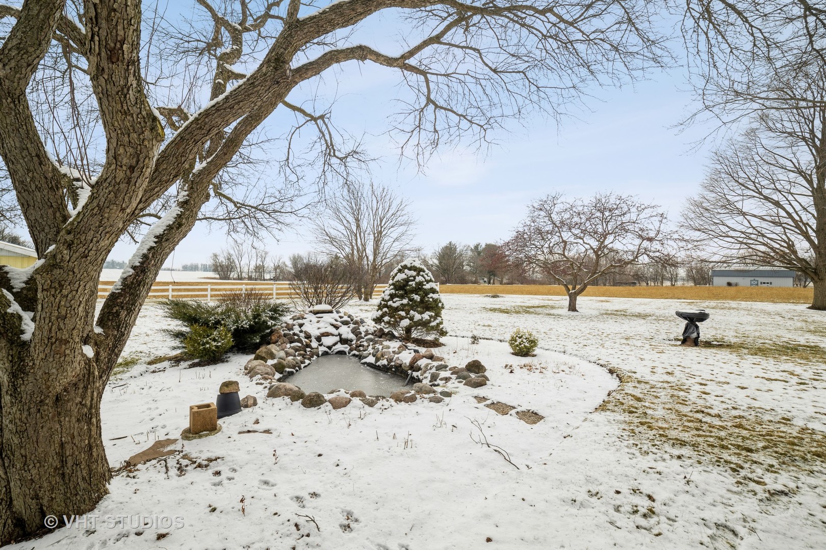 43-w043 Campton Hills Road Elburn, IL 60119 - Photo 18 of 22 a view of a yard with snow on the road