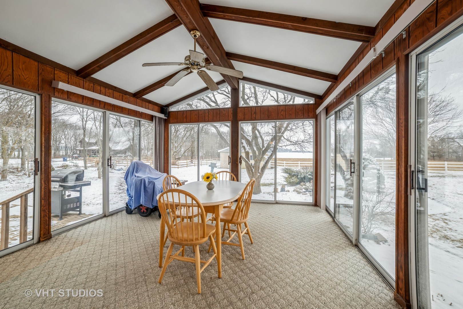 43-w043 Campton Hills Road Elburn, IL 60119 - Photo 9 of 22 a dining room with furniture and large windows