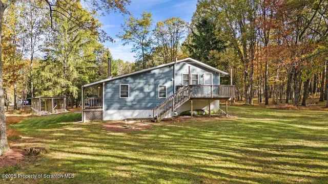 a house view with a garden space