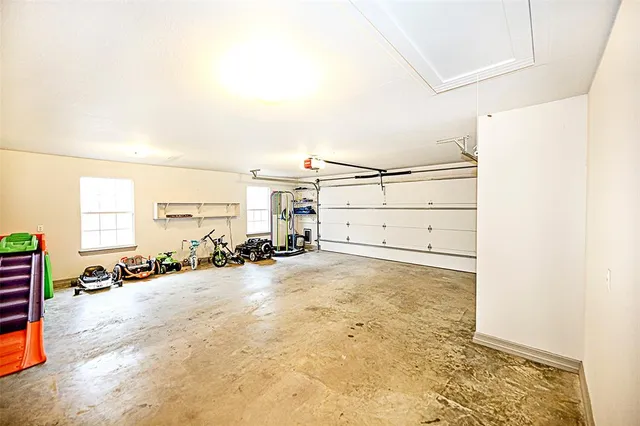 an empty room with natural light