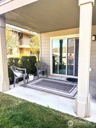 a view of outdoor space with a sink