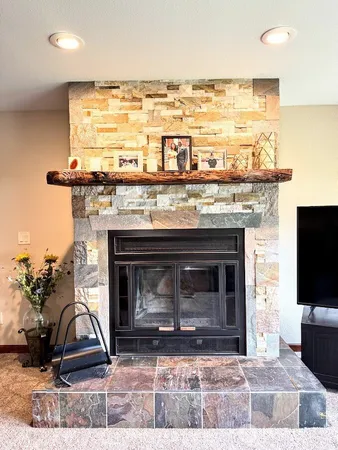 a view of front door with yard