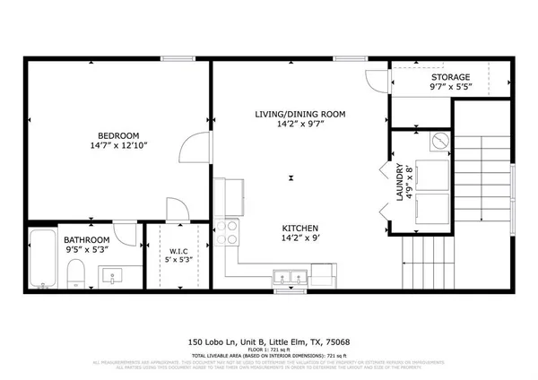 $1,350 | 150 Lobo Lane, Unit B, Little Elm, TX 75068