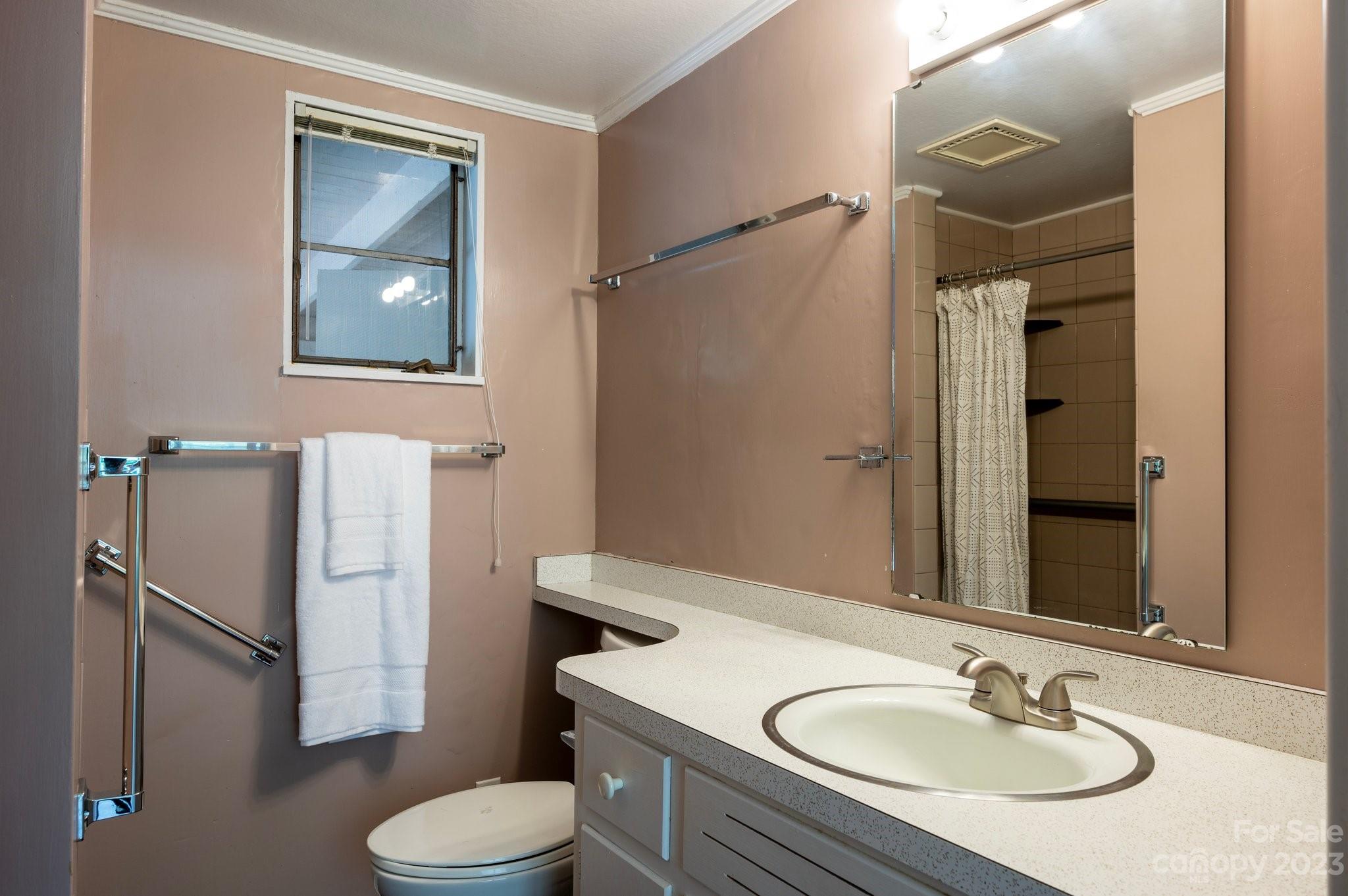 112 Hilltop Road Black Mountain, NC 28711 - Photo 21 of 34 a bathroom with a sink toilet and shower