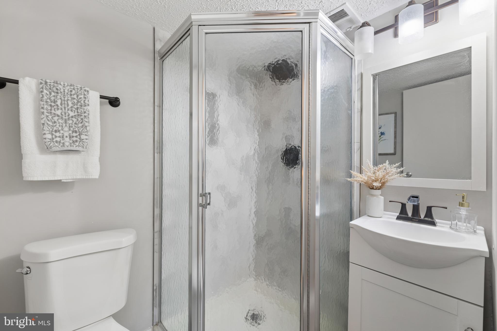 3802 Bel Pre Road, Unit 11 Silver Spring, MD 20906 - Photo 25 of 31 Updated en-suite bathroom with shower.