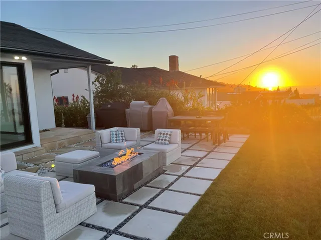 a outdoor space with furniture