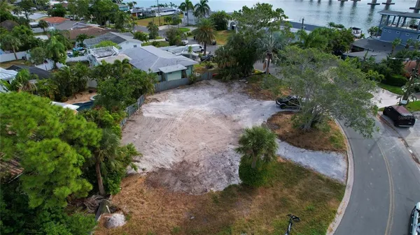 an aerial view of residential house with outdoor space