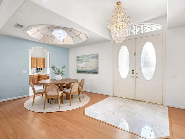 a view of road and trees