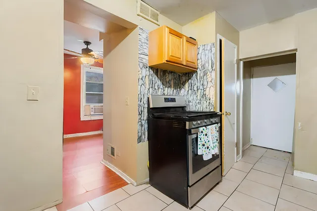 a view of hallway with washer and dryer