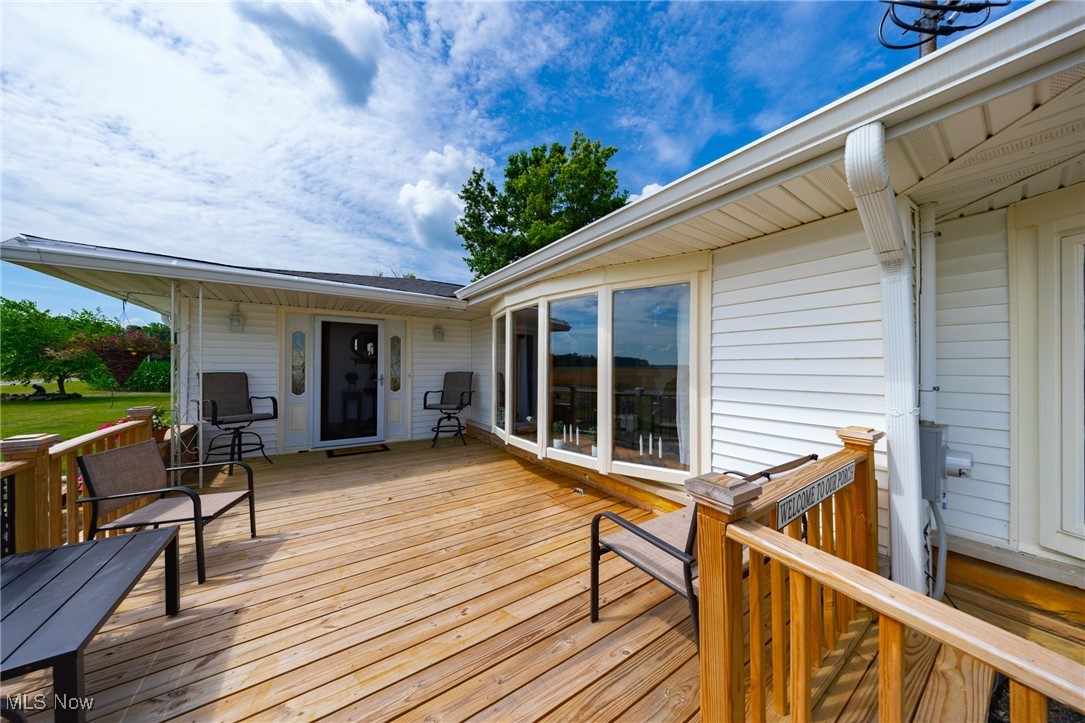 5834 Dickson Road New Washington, OH 44854 - Photo 5 of 40 View of deck