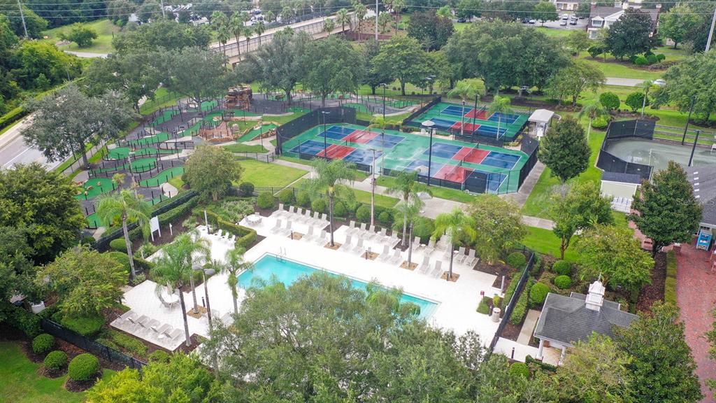 7423 Excitement Drive Reunion, FL 34747 - Photo 97 of 99 an aerial view of residential houses with outdoor space and trees