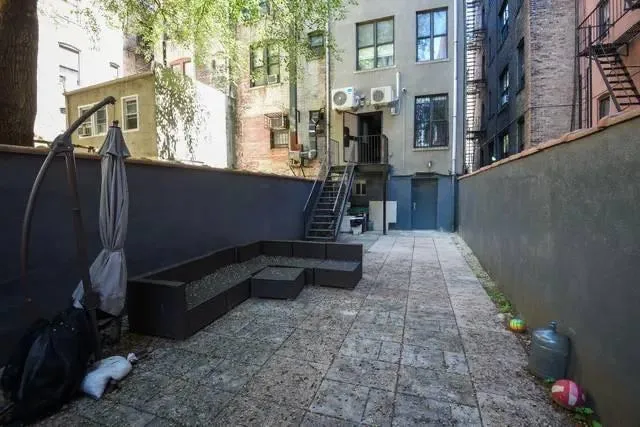 a view of outdoor space deck and living room
