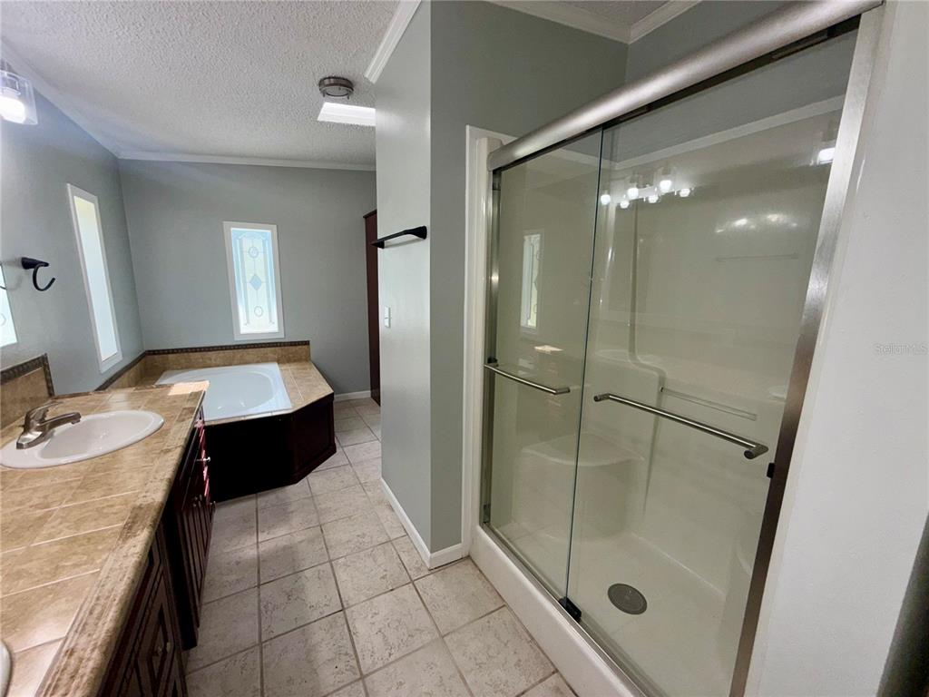 1070 Southwest Mauldin Avenue Lake City, FL 32024 - Photo 23 of 31 a bathroom with a double vanity sink toilet and shower