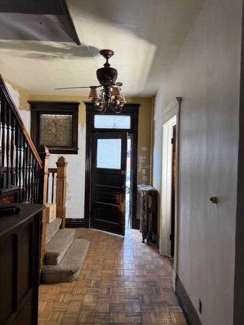 1828 Oliver Street Whiting, IN 46394 - Photo 21 of 37 a view of hallway with stairs and furniture