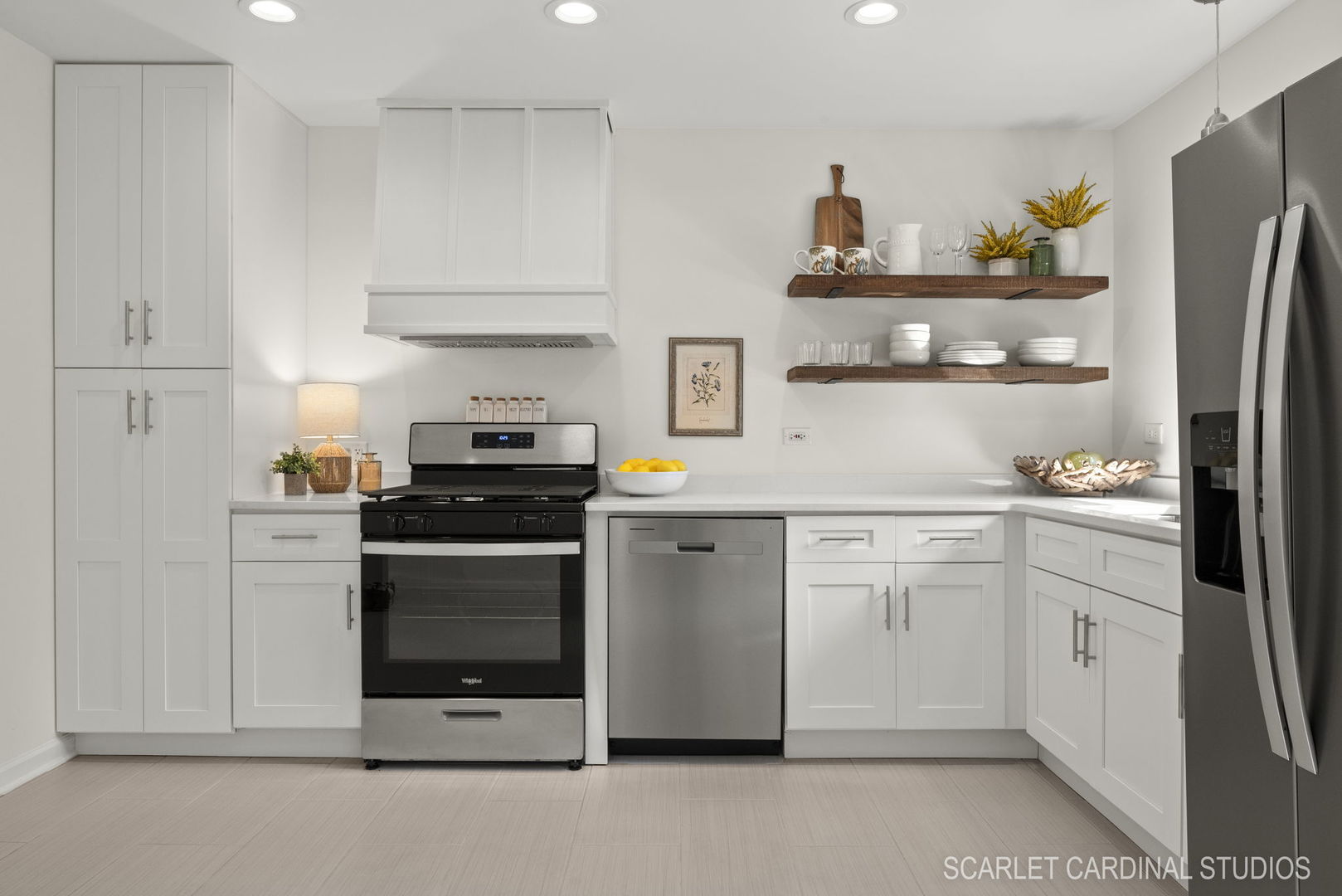 819 Delles Road Wheaton, IL 60189 - Photo 9 of 28 a kitchen with a stove and white cabinets