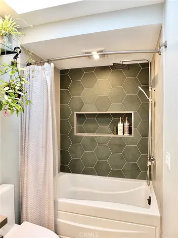 a view of a glass door