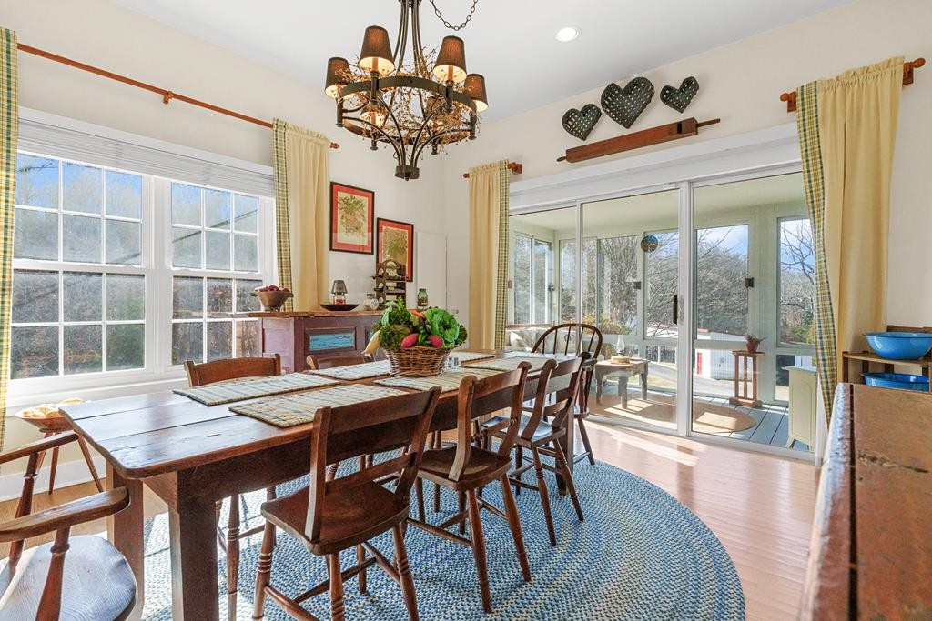 933 Millican Grove Road Sevierville, TN 37876 - Photo 12 of 54 a view of a dining room with furniture window and outside view