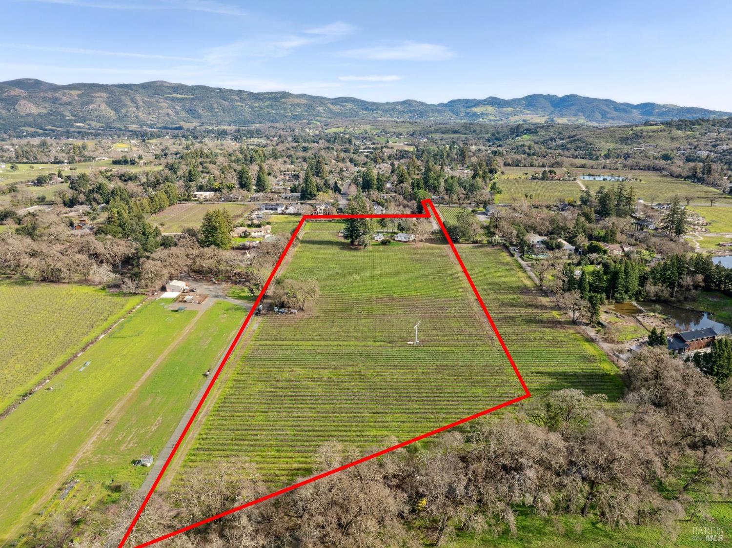 1180 Monticello Road Napa, CA 94558 - Photo 7 of 68 Digitally altered lot lines, which may not be exact.