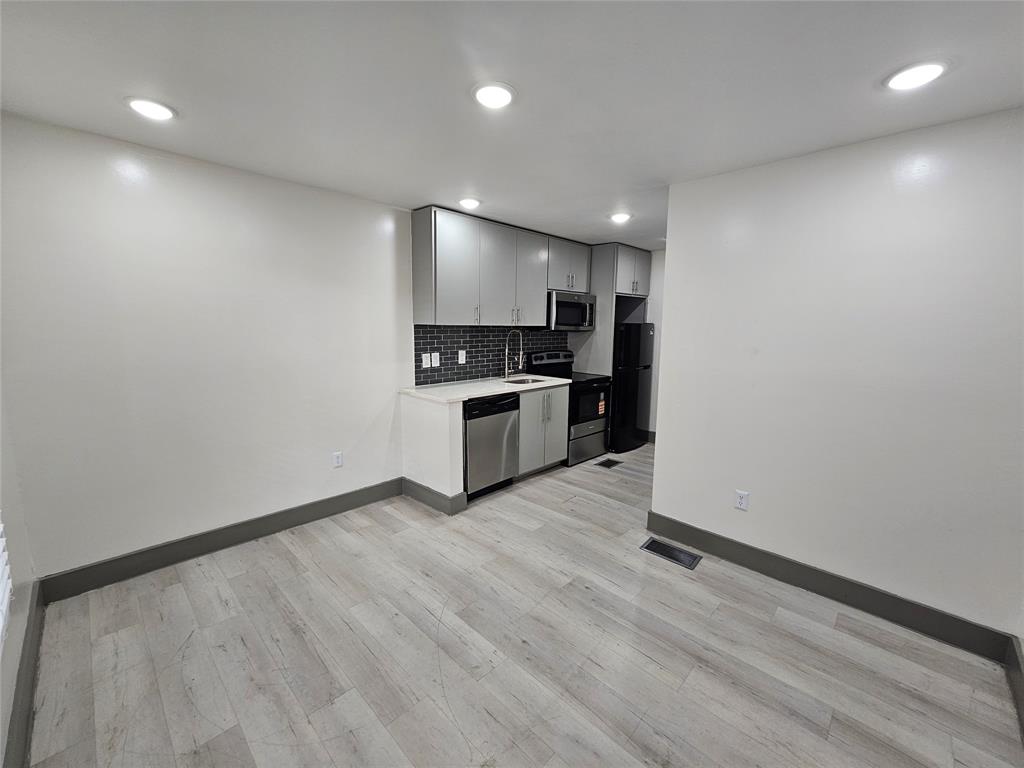 4806 Virginia Avenue, Unit 108 Dallas, TX 75204 - Photo 2 of 9 a view of kitchen with sink and microwave