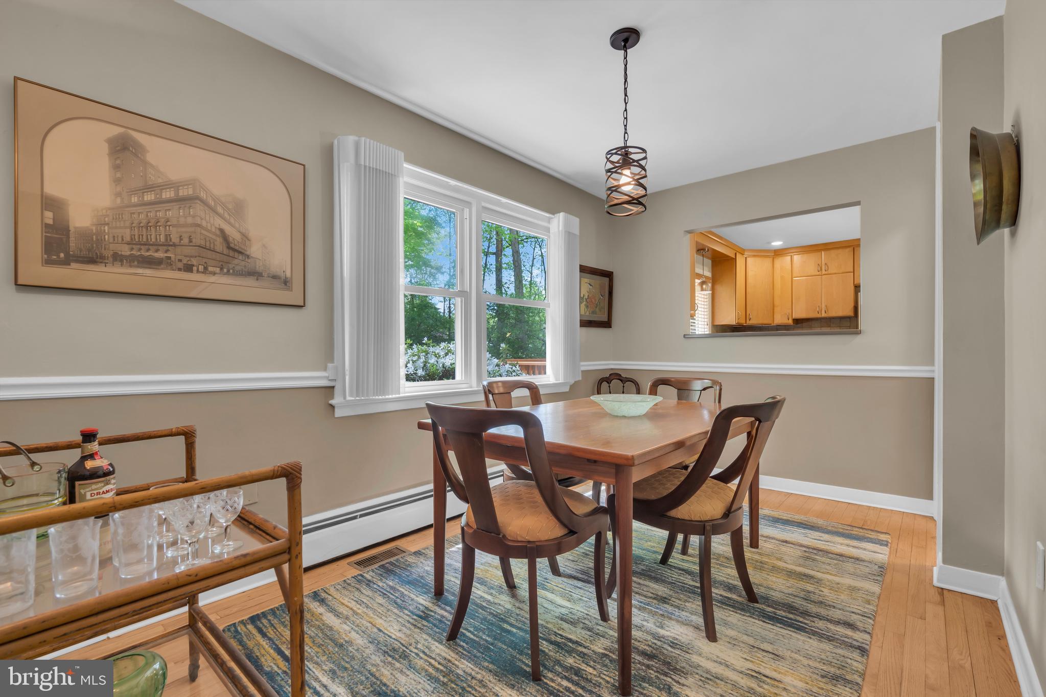 801 Mt Lucas Road Princeton, NJ 08540 - Photo 12 of 39 a view of a dining room with furniture window and wooden floor