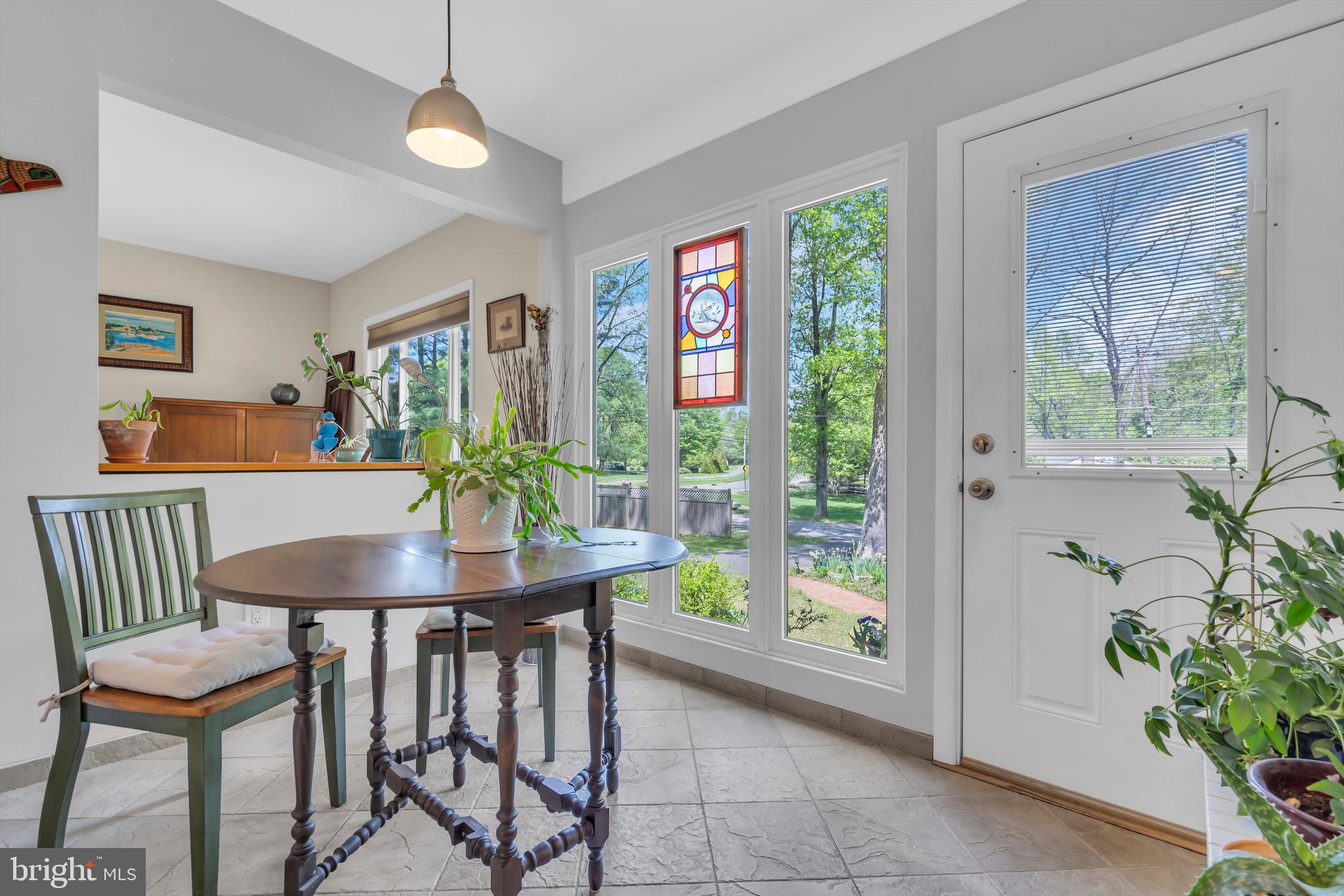 801 Mt Lucas Road Princeton, NJ 08540 - Photo 8 of 39 a view of a dining room with furniture window and outside view
