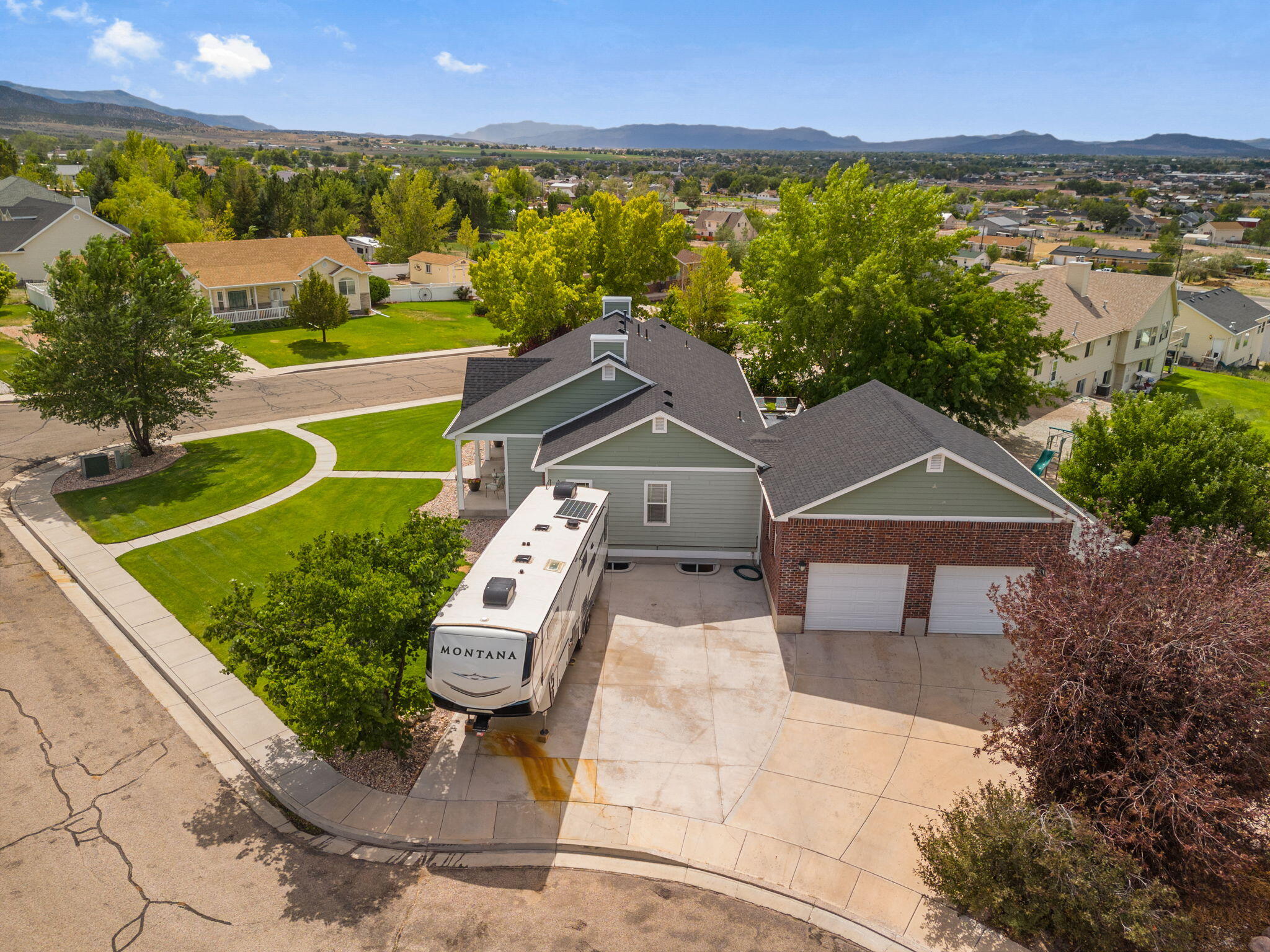 5205 Juniper Ridge Road Enoch, UT 84721 - Photo 58 of 67 Side Aerial View