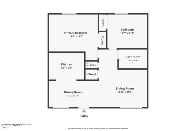$1,184 | 1050 West University Drive, Unit 201, Mesa, AZ 85201
