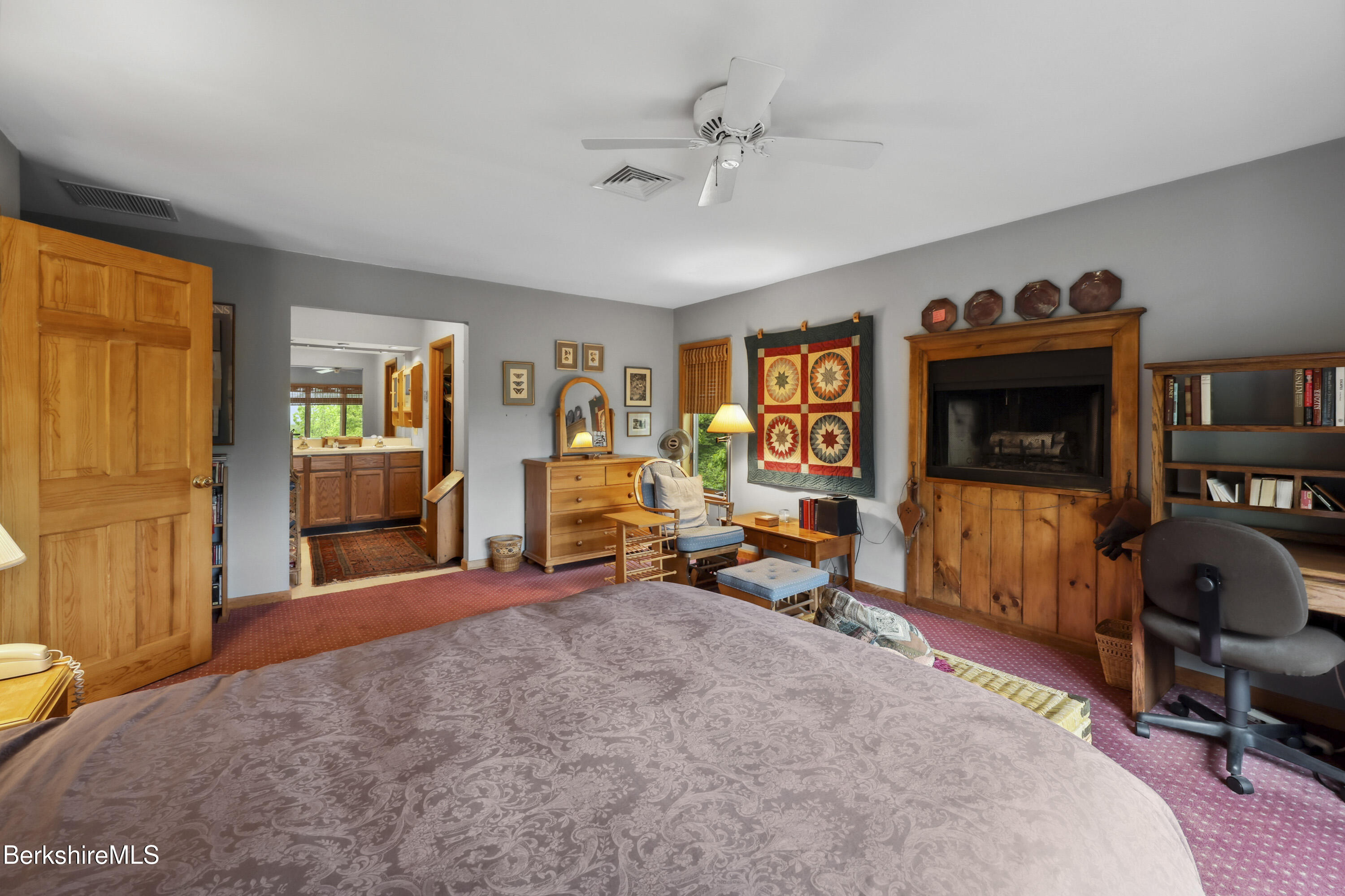 29 Old Village Road Alford, MA 01230 - Photo 32 of 72 a bedroom with furniture and a gym equipment