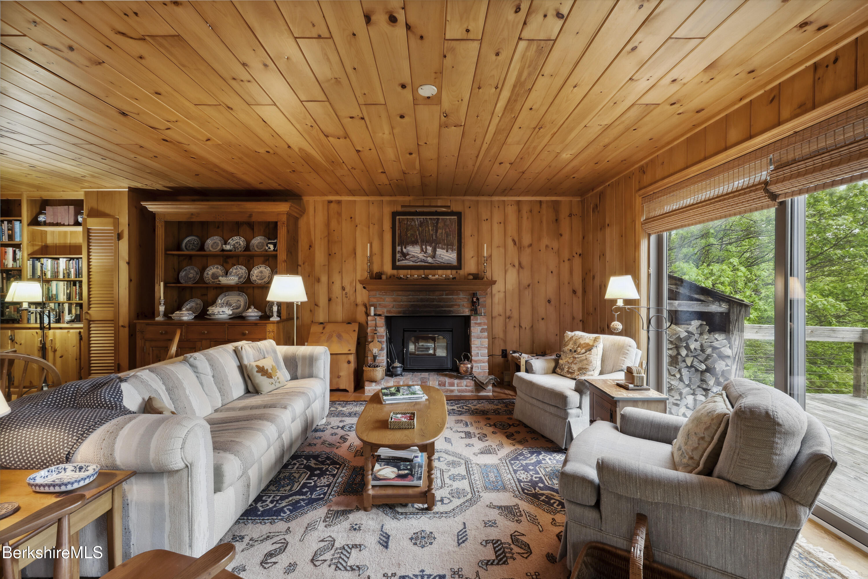 29 Old Village Road Alford, MA 01230 - Photo 6 of 72 a living room with furniture and a fireplace