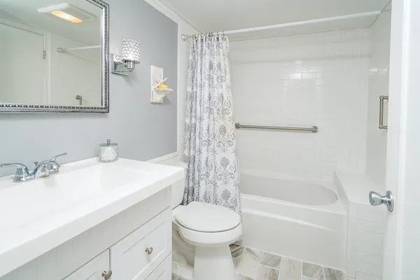 a utility room with a book shelf