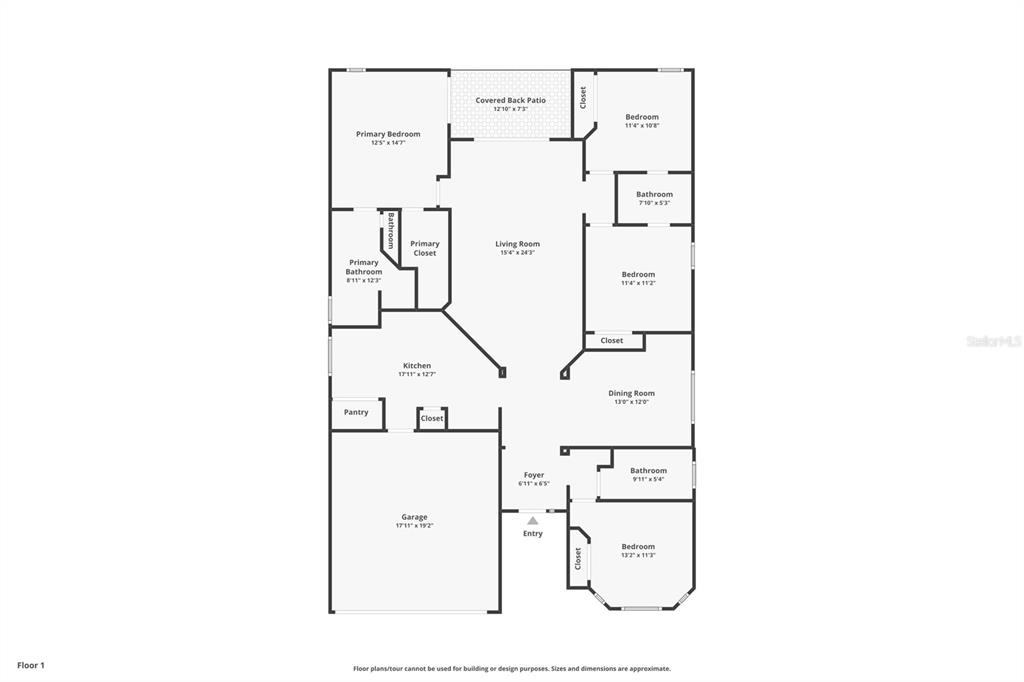 13323 Bainbridge Way Spring Hill, FL 34609 - Photo 29 of 33 a picture of a floor plan