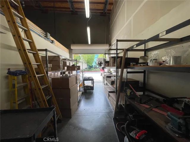 a room with storage and utility