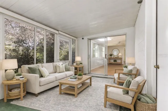 a front view of house with yard and trees