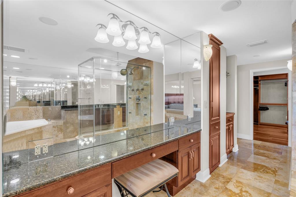 1920 Virginia Avenue, Unit 902 Fort Myers, FL 33901 - Photo 36 of 50 a view of a living room and kitchen with granite countertop a large window