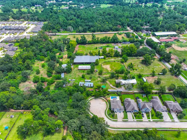 a view of a lake with a big yard