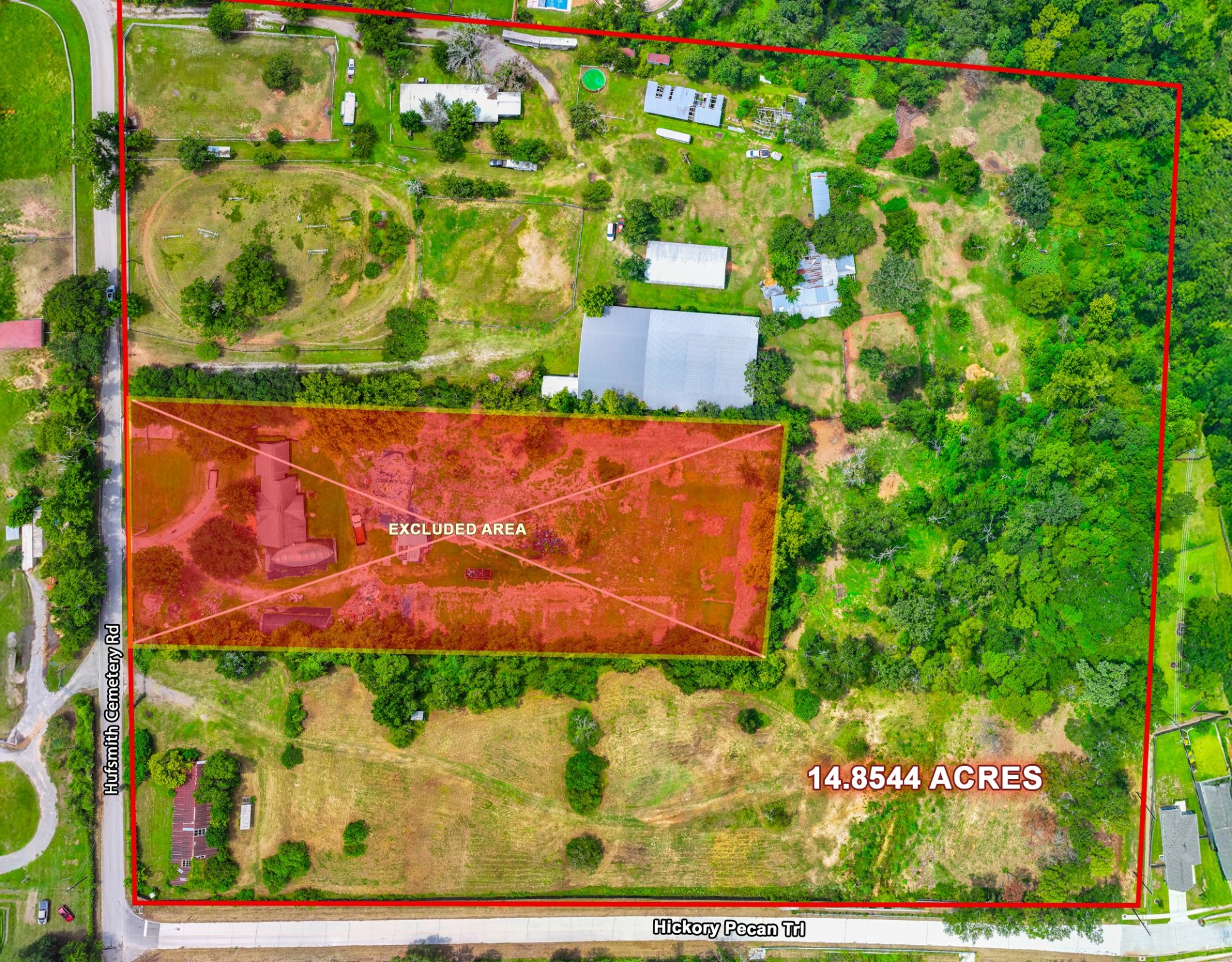 25635 Hufsmith Cemetery Road Tomball, TX 77375 - Photo 10 of 50 a view of a yard with plants