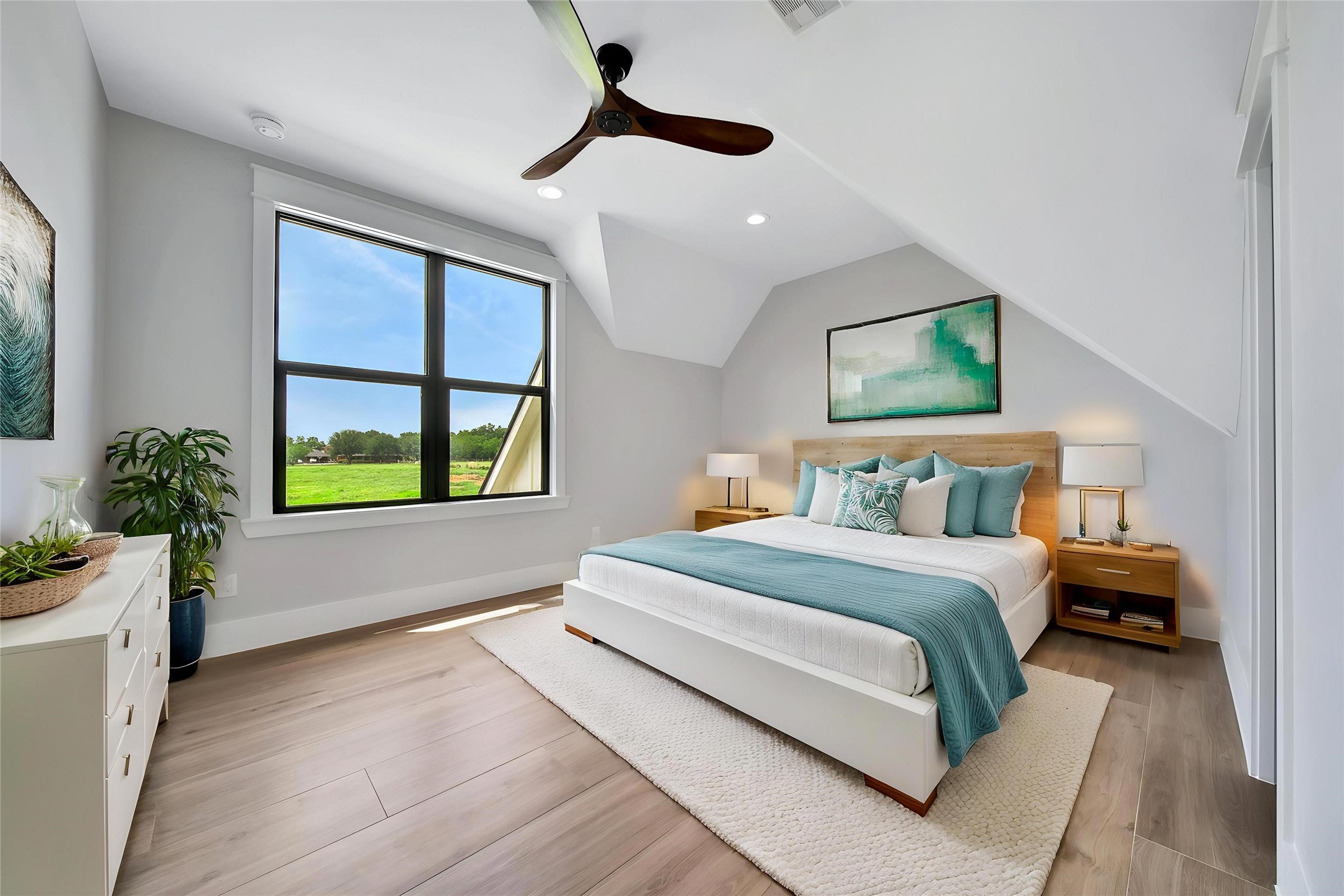 18829 Cypress Church Road Cypress, TX 77433 - Photo 37 of 50 a spacious bedroom with a bed and a large window