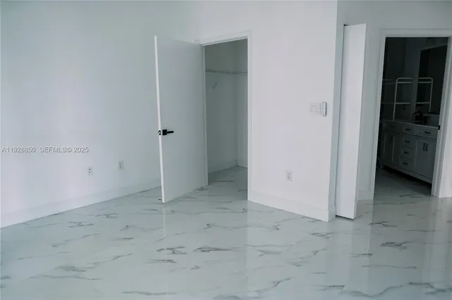 a view of an empty room