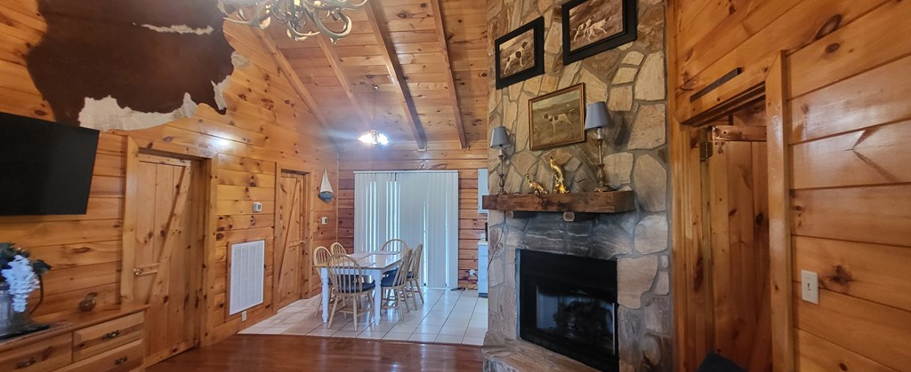 2209 Bellview Lane Young Harris, GA 30582 - Photo 2 of 16 a view of a entryway with a fireplace