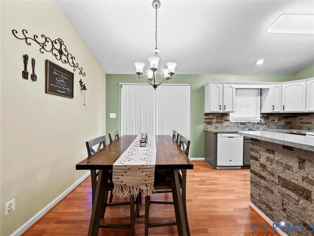 26315 Hill Road Ruther Glen, VA 22546 - Photo 13 of 47 Dining space featuring light wood-style flooring,