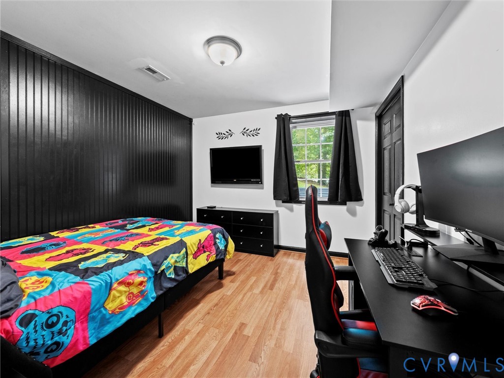 26315 Hill Road Ruther Glen, VA 22546 - Photo 35 of 47 Bedroom with light wood-style flooring, an office