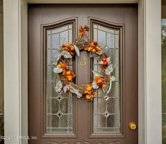 a house view with a outdoor space