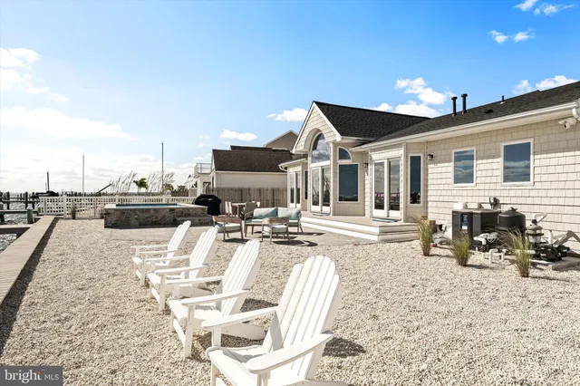 a view of outdoor space with seating area