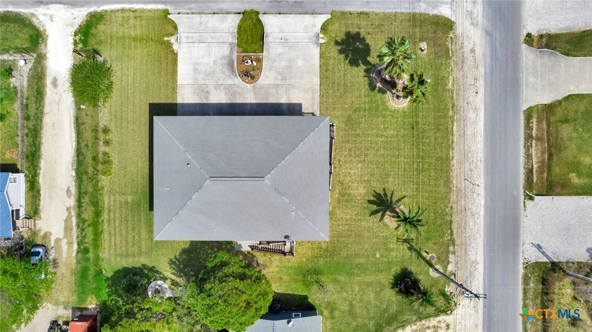 23 Macey Street Port O'Connor, TX 77982 - Photo 39 of 40 an aerial view of residential house with swimming pool