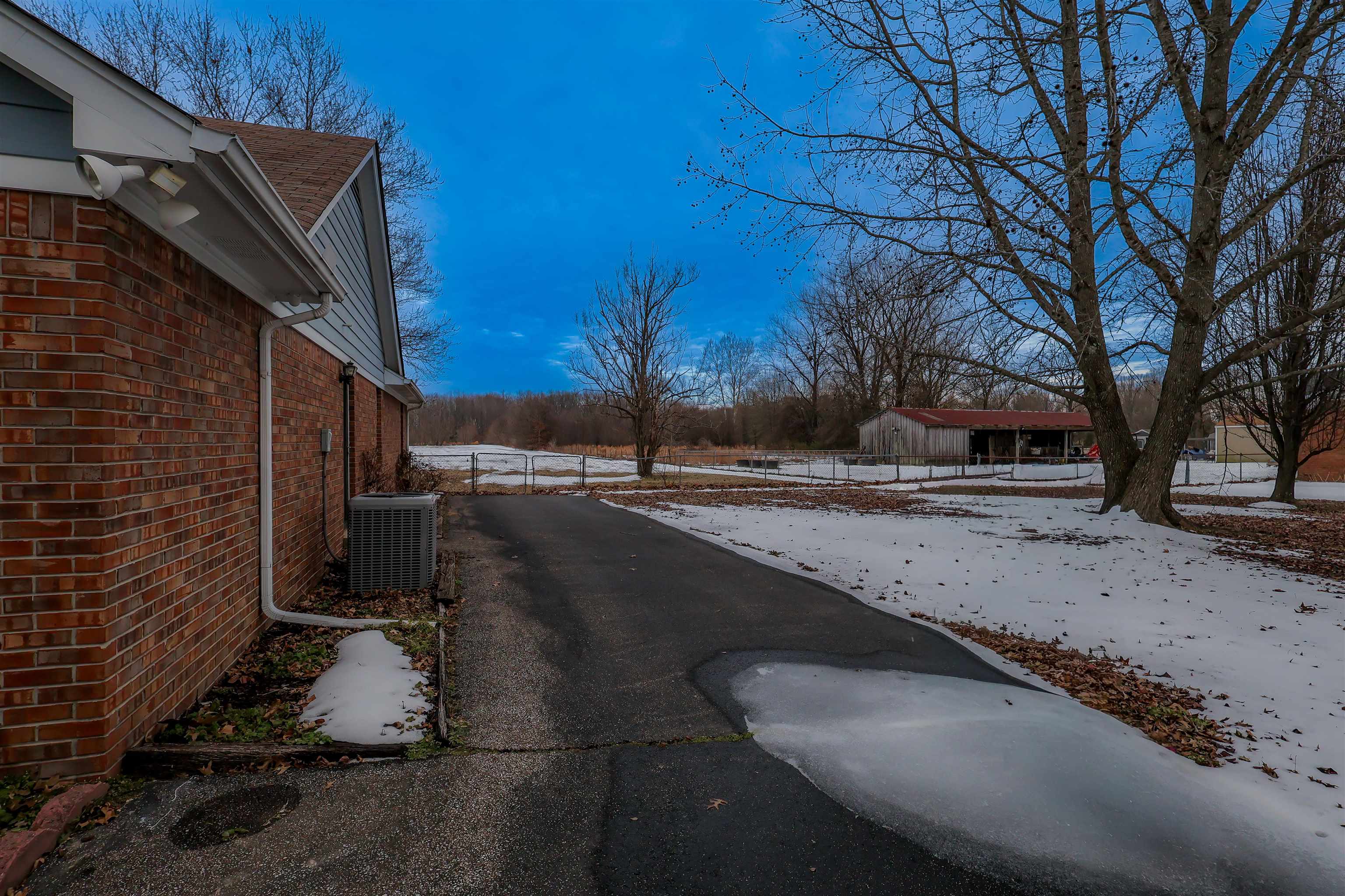 View of asphalt driveway