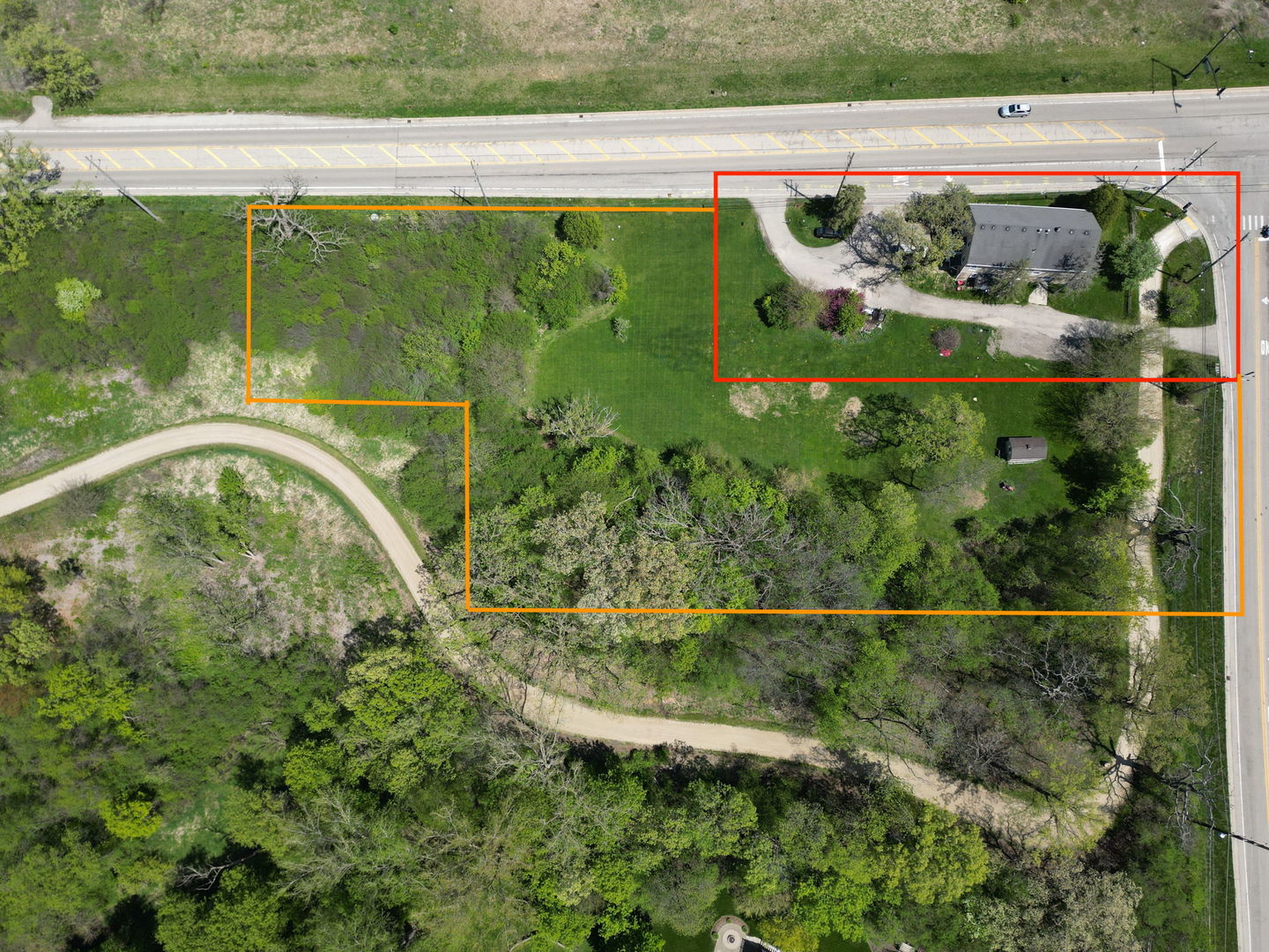 1201 North Fairfield Road Wauconda, IL 60084 - Photo 2 of 2 a view of a garden from a window