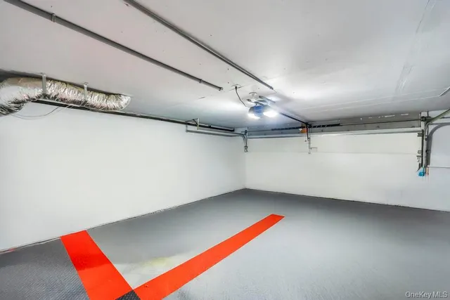 an empty room with a projector