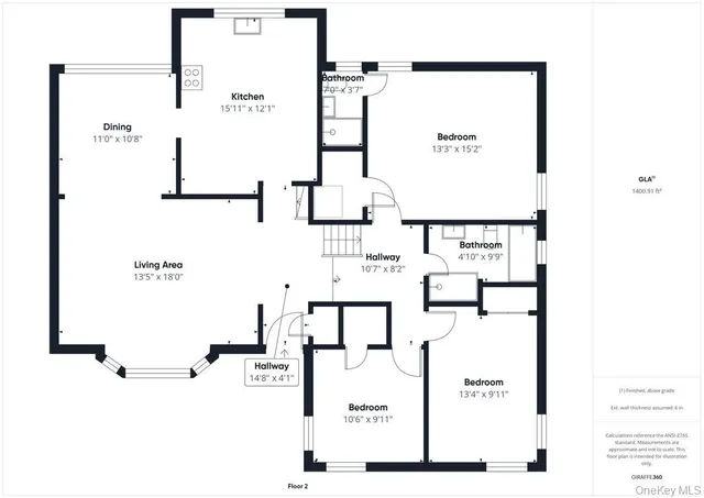 a picture of a bench in front of a mirror