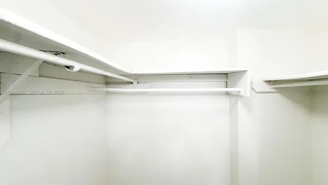 a close view of closet