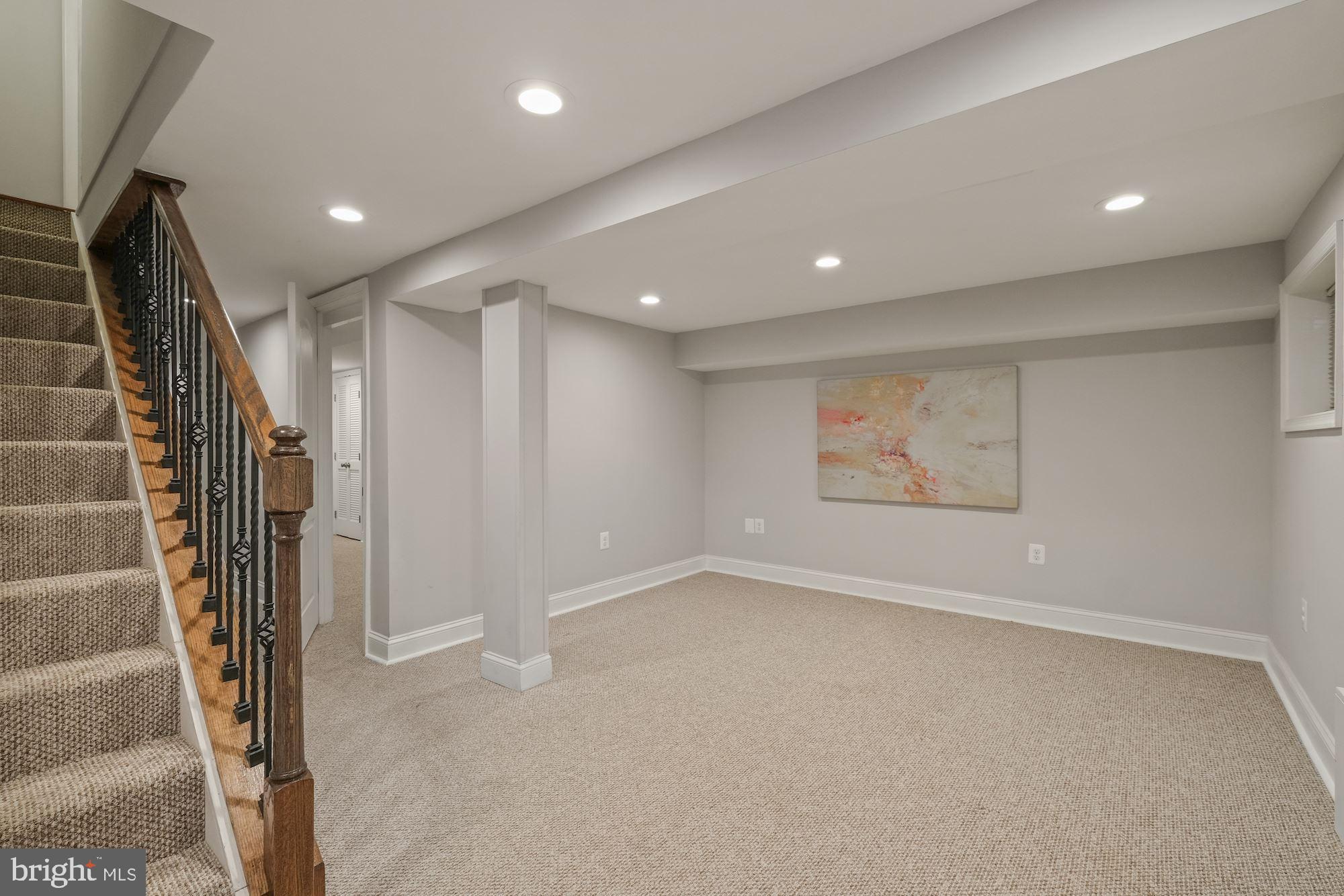 552 23rd Place Northeast Washington, DC 20002 - Photo 22 of 34 Finished lower level with recessed lighting